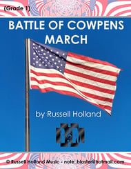 Battle of Cowpens March Concert Band sheet music cover Thumbnail